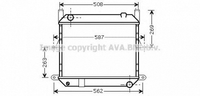 AVA QUALITY COOLING dn2209 -  Радиатор, охлаждение двигателя